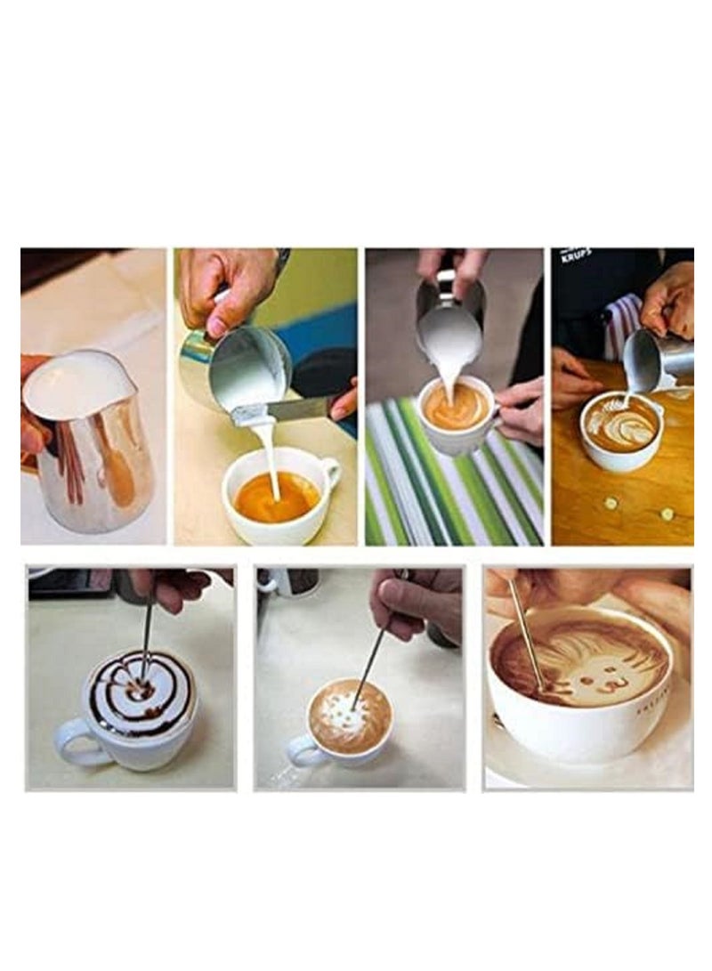 1 pcs Milk Frothing Pitcher, Stainless Steel Creamer Frothing - Image 2
