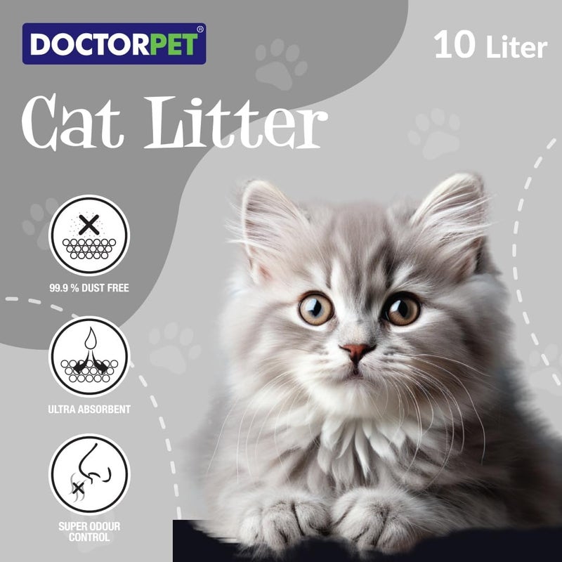 DoctorPet Doctor Pet Lavender Scented Clumping Cat Litter - Twin Pack - Image 2