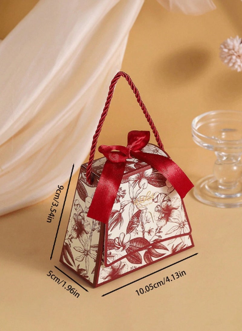 Generic 15-Piece Floral Gift Box Set with Handle & Ribbon – Elegant Packaging for Candies, Jewelry & Party Favors  - Image 3