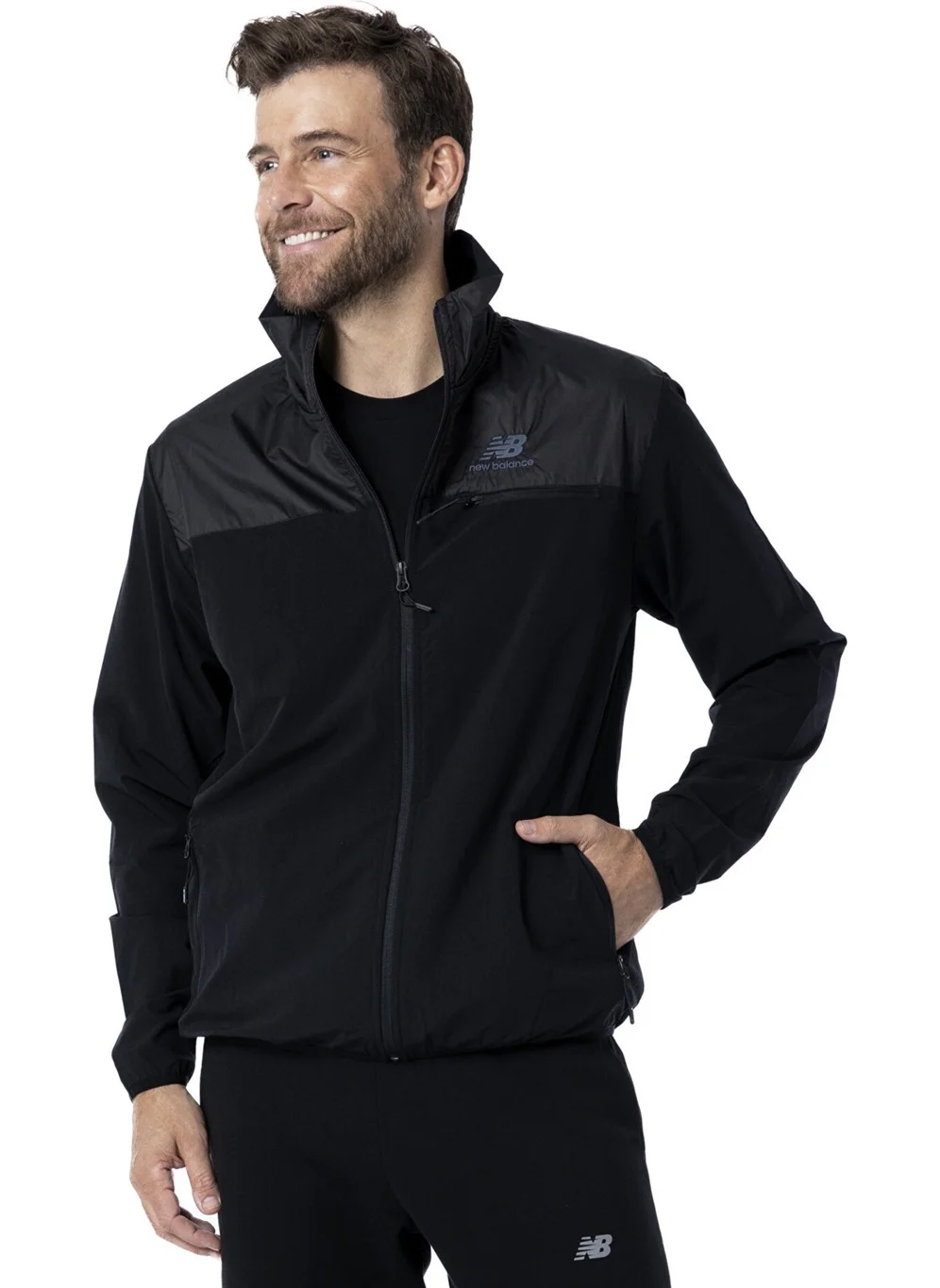 New Balance Men's Jacket & Coat MNJ3235-BK