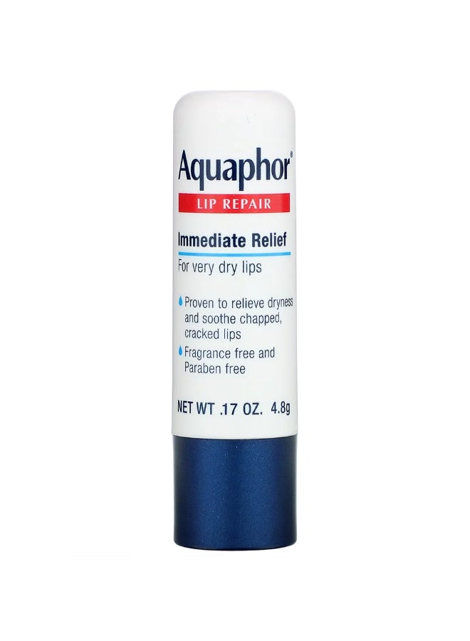 Aquaphor Lip Repair Stick Lip Balm (0.17 Oz) – Long-Lasting Moisturizing Care for Dry & Chapped Lips, with Shea Butter & Vitamins, Fragrance-Free - Image 2