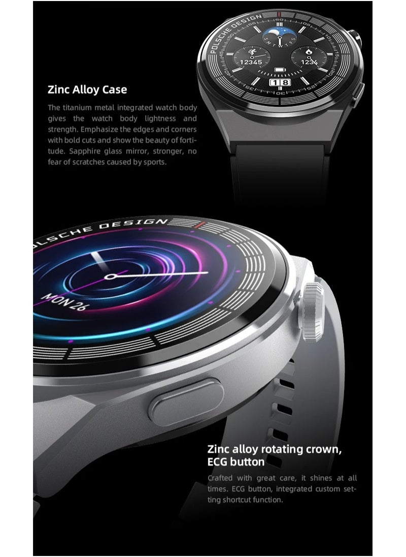 Generic HW3 Max Smart Watch With Full Screen Works With the Android And IOS System Quick Response Wireless Charging Sport Mode - Voice Assistant - Health Monitoring -  Multifunctional NFC  - Image 3
