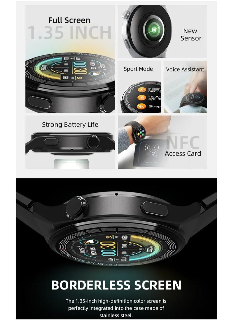 Generic HW3 Max Smart Watch With Full Screen Works With the Android And IOS System Quick Response Wireless Charging Sport Mode - Voice Assistant - Health Monitoring -  Multifunctional NFC  - Image 2