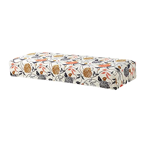 HEAVY DRIVER® Bench Covers High Stretch Slipcover for Dining Room Bench Seat Cushion Cover (Pattern - E) ,Spandex ,Multicolor - Image 1