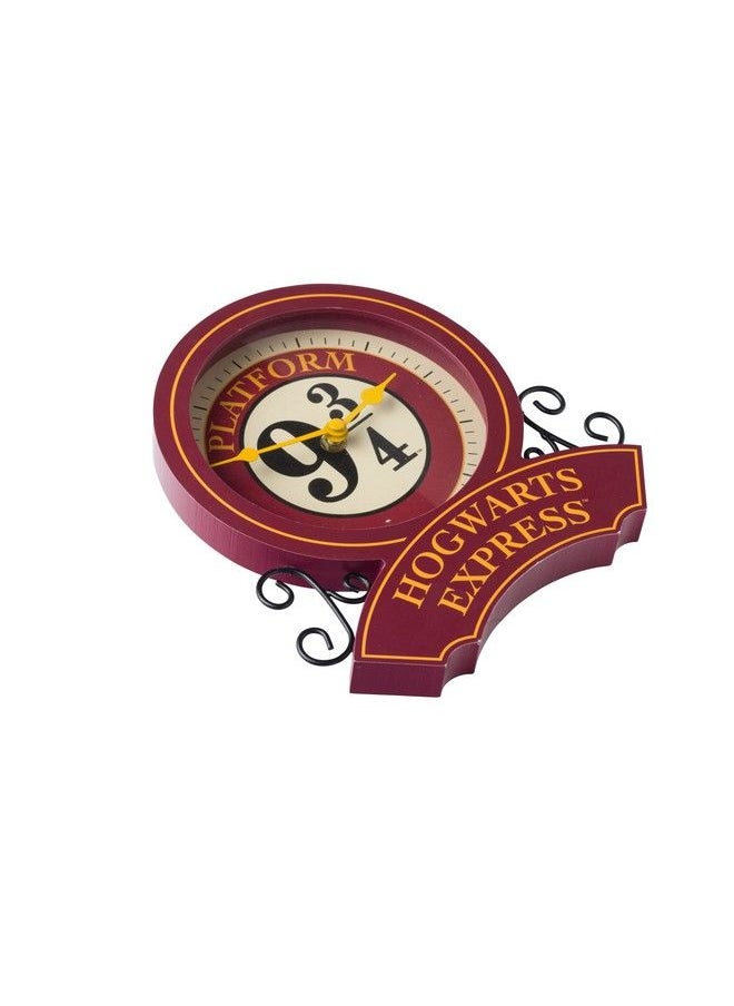 Silver Buffalo - Harry Potter Platform 9 3 4 Station Wall Clock 9.44 X 8.22 Inches - Image 1