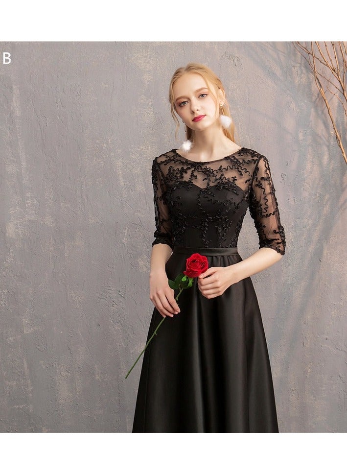KUYING New Fashionable and Elegant Bridesmaid Dress 
