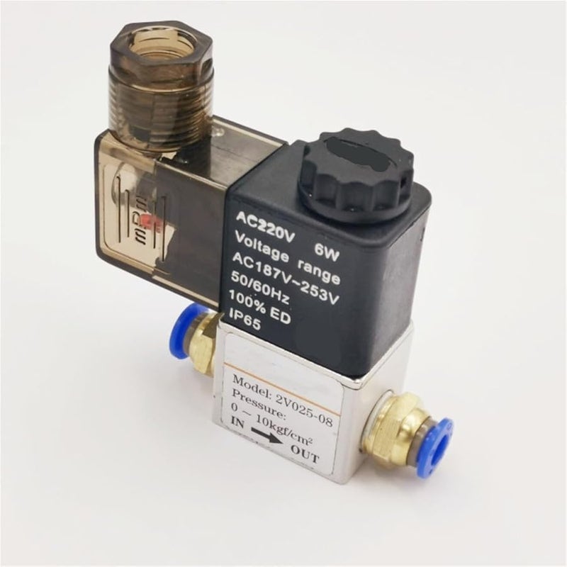 DC24V Pneumatic Solenoid Valve 2 Position 2 Port Normally Closed Air Magnetic Valve 6mm 8mm Hose Barb PC 10mm Fittings - Image 5