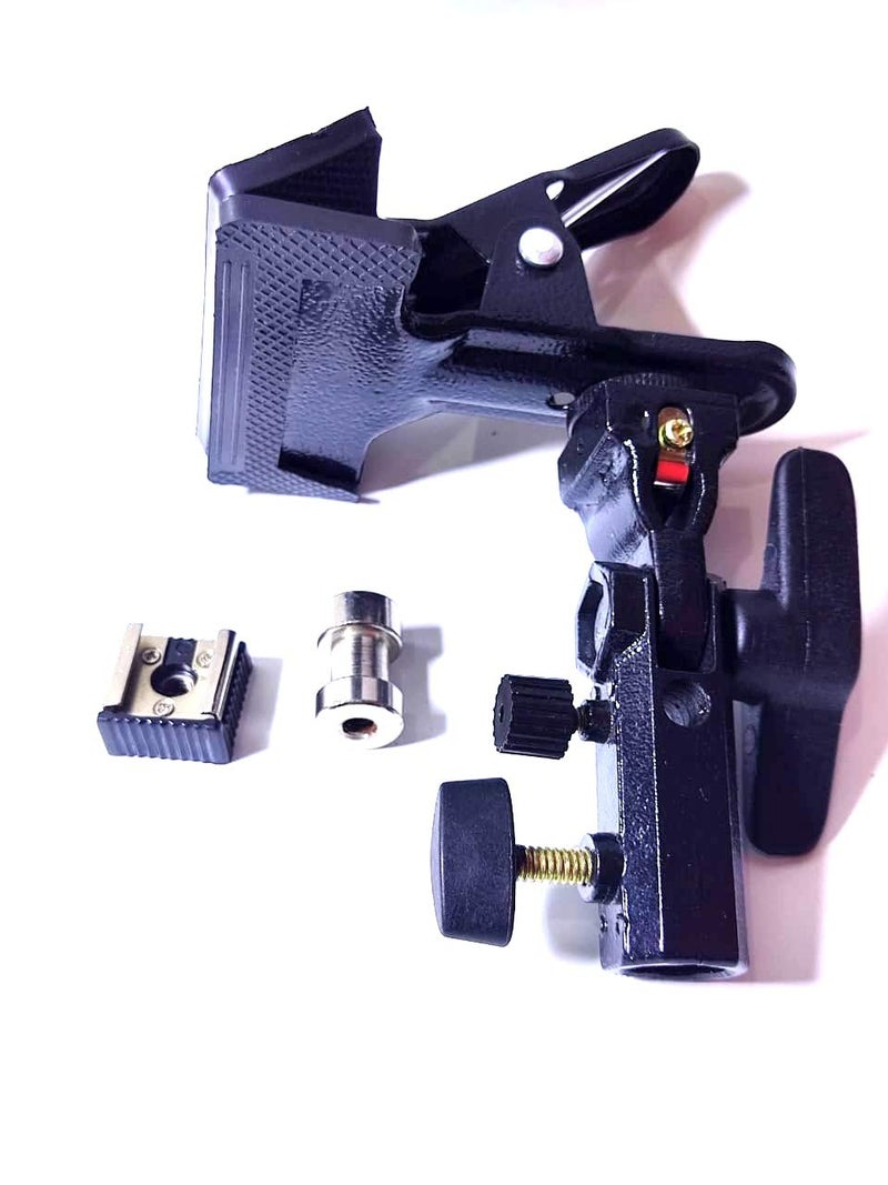SHOPEE Reflector Stand Holder Light Stand Bracket Mount Umbrella Bracket Photography Studio Heavy Duty Metal Clamp Holder for Reflector - Image 2