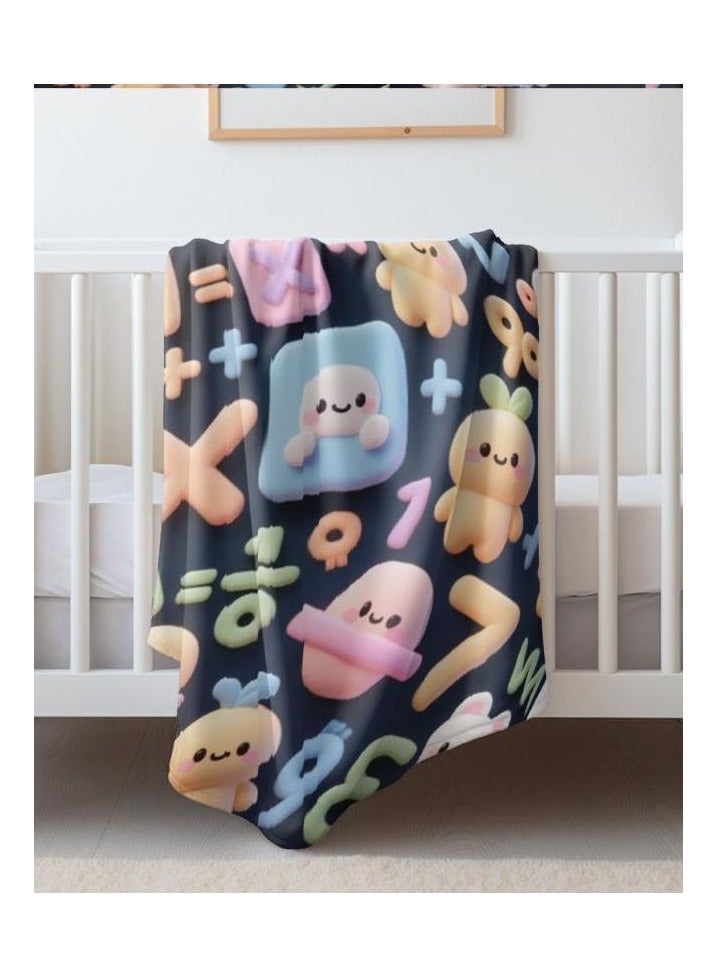 general Children's or student cartoon flannel thin blanket (warm and comfortable, suitable for sleep, games) 100cm*150cm - Image 1