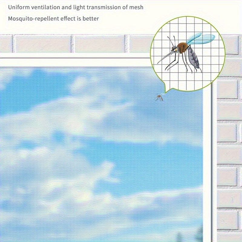 A Set Of Magnetic Mesh Screen With White Frame And Gray Grid 80x130cm Highly Resistant To Insects Suitable For Home And Office Use Easy To Install Durable Invisible Screen - Image 5