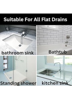 Gopinath Autolink Gopinath Autolink Disposable Hair Catcher Shower Roll Drain Mesh Stickers DIY Shower Drain Cover Hair Catcher Kitchen Shower Drain Floor Sink Strainer Filter MeshPack of 1  - Image 2