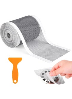 Gopinath Autolink Gopinath Autolink Disposable Hair Catcher Shower Roll Drain Mesh Stickers DIY Shower Drain Cover Hair Catcher Kitchen Shower Drain Floor Sink Strainer Filter MeshPack of 1  - Image 1