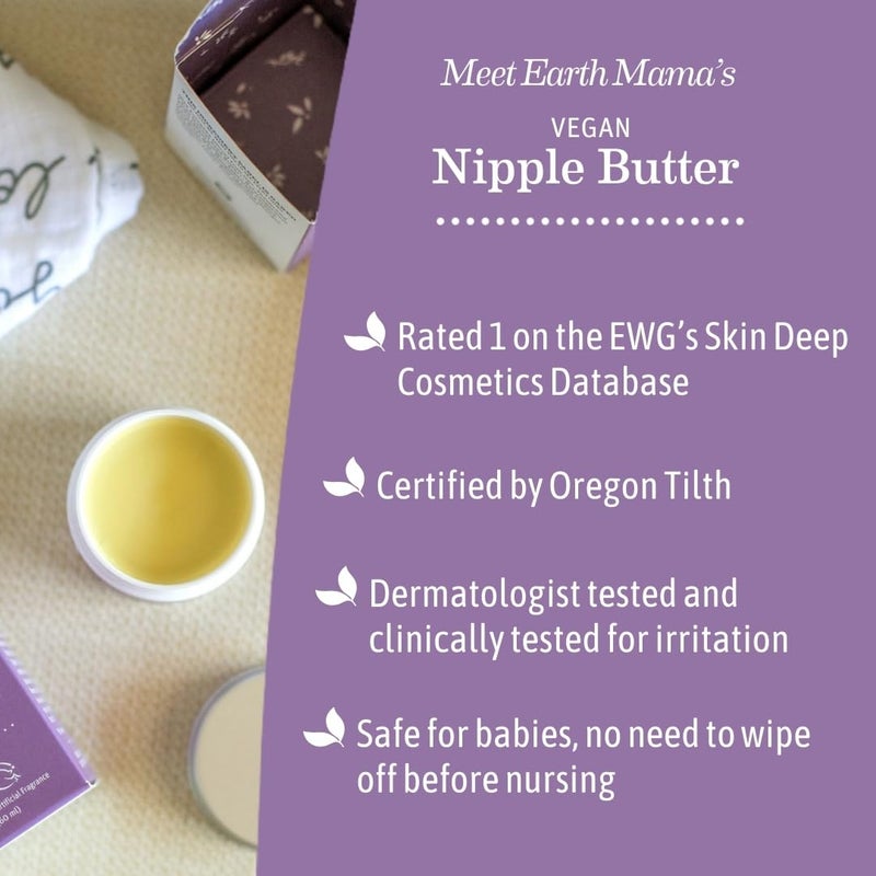 Earth Mama Vegan Nipple Butter Breastfeeding Cream - Image 4
