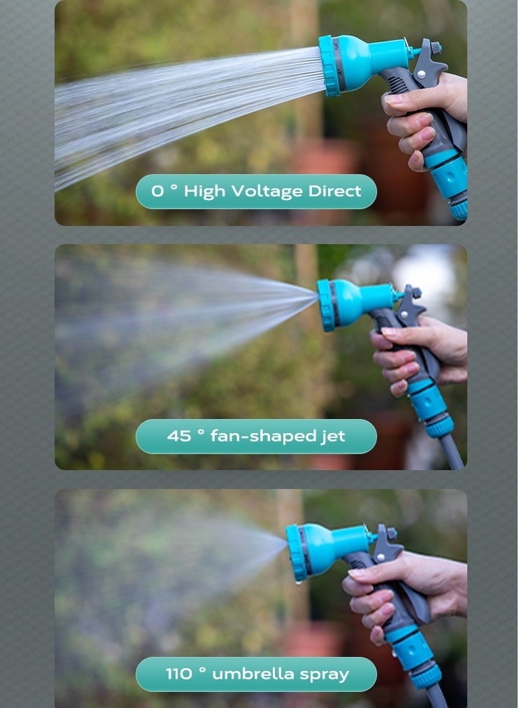 WALALLA Hose Reel Cart Garden Hose Reels for Outside Heavy Duty Portable Lightweight Garden Hose Cart, Hose Reel with Water Pipe, Extendable Water Pipe Storage Rack,16m Hose Cart+10m Pipe,Blue - Image 3