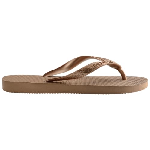 Havaianas صندل هافايناس النسائي توب تيراس، ذهب وردي، 7-8 م أمريكي - Image 4