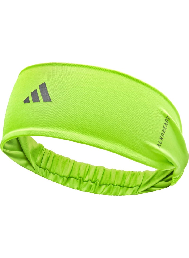 Adidas Sports Headband – Lucid Lemon, Soft Stretchable Sweat-Absorbing Headband for Training & Running - Image 2