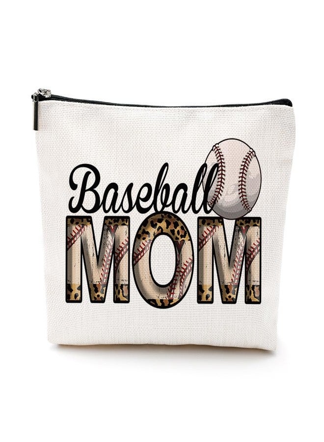 VICBOU Vintage Baseball Mom Gifts Baseball Accessories Mom Gifts from Daughter Makeup Bag Mothers Day Game Day Birthday Gifts Cosmetic Bag for Women Friend Sport Baseball Mama Lovers Mommy Christmas - Image 1