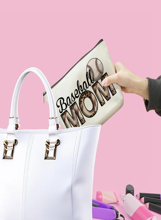 VICBOU Vintage Baseball Mom Gifts Baseball Accessories Mom Gifts from Daughter Makeup Bag Mothers Day Game Day Birthday Gifts Cosmetic Bag for Women Friend Sport Baseball Mama Lovers Mommy Christmas - Image 3
