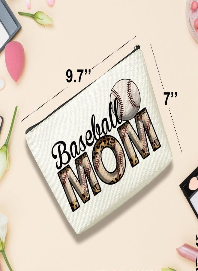 VICBOU Vintage Baseball Mom Gifts Baseball Accessories Mom Gifts from Daughter Makeup Bag Mothers Day Game Day Birthday Gifts Cosmetic Bag for Women Friend Sport Baseball Mama Lovers Mommy Christmas - Image 4