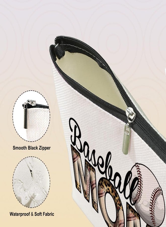 VICBOU Vintage Baseball Mom Gifts Baseball Accessories Mom Gifts from Daughter Makeup Bag Mothers Day Game Day Birthday Gifts Cosmetic Bag for Women Friend Sport Baseball Mama Lovers Mommy Christmas - Image 2
