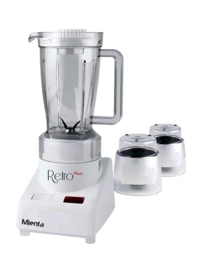 Retro Plus Mixer Grinder 1.25 L 500 W Bl-721 White/Clear