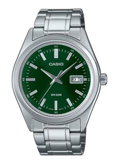 CASIO Quartz Anlaog Green Dial Stainless Steel Men's Watch MTP-B180D-3AV 