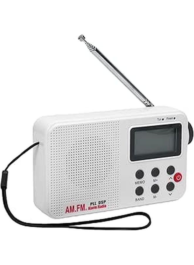 راديو رقمي محمول AM FM SW بشاشة LCD مضاءة خلفيًا واستقبال قوي للإشارة للسفر والهواء الطلق - Image 1