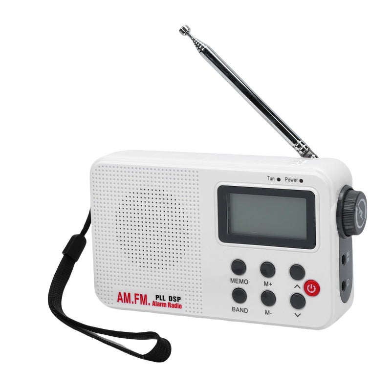 راديو رقمي محمول AM FM SW بشاشة LCD مضاءة خلفيًا واستقبال قوي للإشارة للسفر والهواء الطلق - Image 3