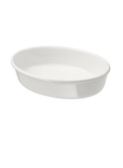 Generic Oven dish, oval/off-white26x21 cm  - Image 2