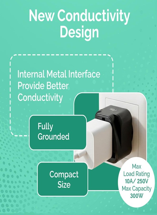 rts Italy Travel Plug Adapter, Chile Rome Ethiopia Libya Syria Tunisia Uruguay Universal Travel Plug Adapter Travel Essential (Type L - 5 Pack) for Cell Phones Laptops Camera Chargers iPhone Tablets More - Image 3