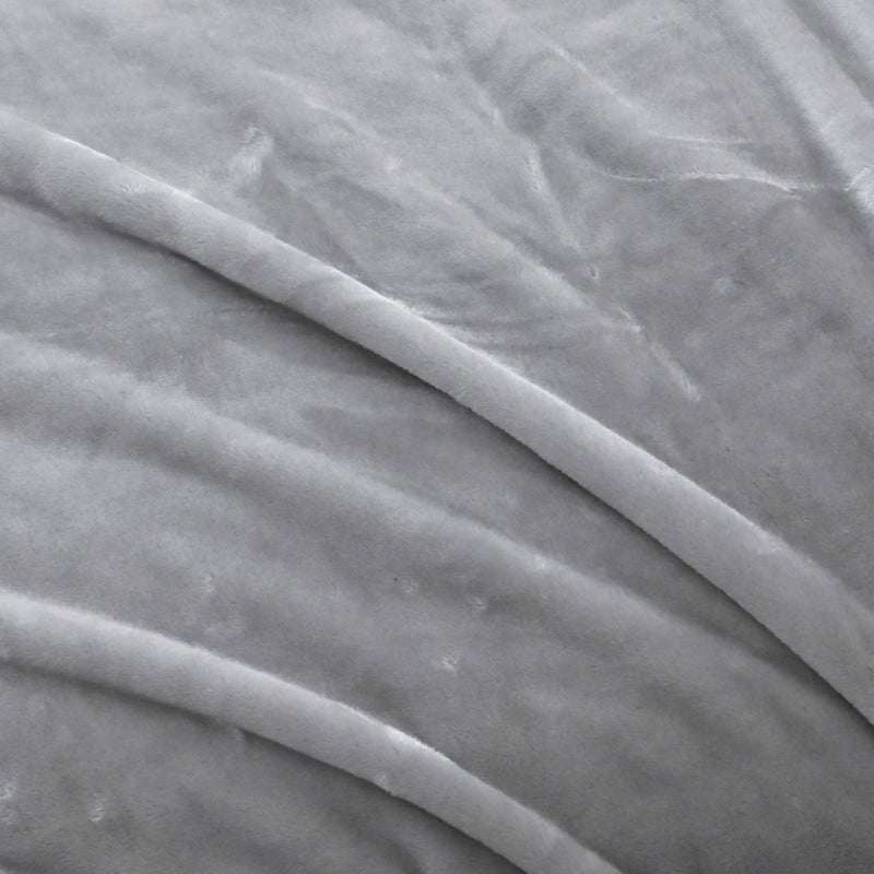 MORANO Viva Soft Throw Blanket | Single Size 150x220 cm | Lightweight 250 gsm | Color - Moonlight Silver | Ideal for Beds, Sofa or Travel - Image 2