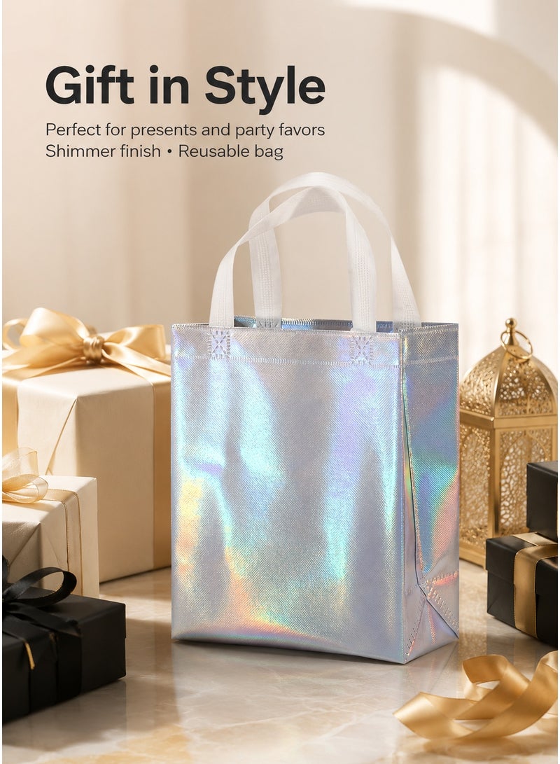 Reusable Non Woven Gift Bags with Handles, 20×10×25cm, Pack of 20, Multipurpose Holiday Gift Tote Bags for Wedding Ramadan Festival - Image 4