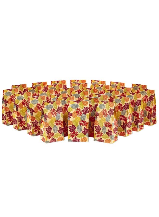 Hallmark Hallmark Fall Leaves Party Favor and Wrapped Treat Bags (30 Ct.) for Autumn Parties, Halloween, Thanksgiving, Friendsgiving, Care Packages and More  - Image 1