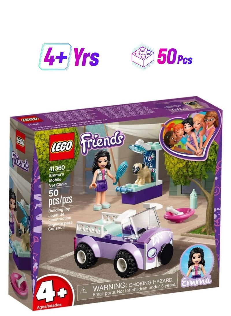 LEGO - LEGO Friends 4+ Emma's Mobile Vet Clinic 41360 Building Kit, 2019 (50 Pieces) - Image 1