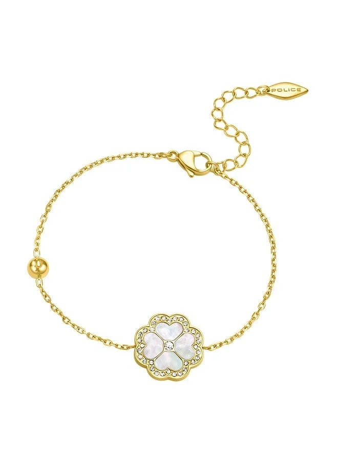 بوليس Flora Gold Plated Ladies Bracelet With Mother of Pearl 170+35MMPEJLB0003207