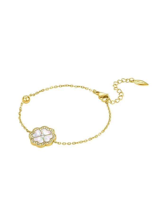 بوليس Flora Gold Plated Ladies Bracelet With Mother of Pearl 170+35MMPEJLB0003207