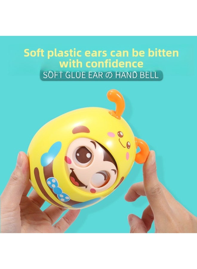 Tumbler Toy Baby 3-6-9-12 Months Baby Educational Children Children 0-1 Year Old Large Bell-Color:Silicone Nano Bracelet  - Image 4