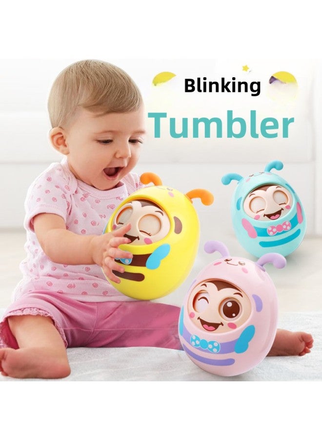 Tumbler Toy Baby 3-6-9-12 Months Baby Educational Children Children 0-1 Year Old Large Bell-Color:Silicone Nano Bracelet  - Image 2