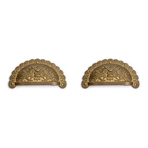 Hardware Philosophy Dragon Brass Drawer Handle Pulls Hardware 3.4" - Set of 2 - Image 5