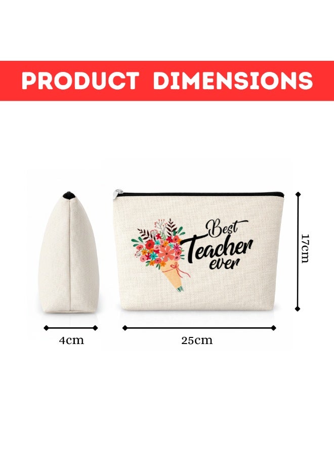 PRINTSHOP4ME Cosmetic bag gifts for Appreciation of Teachers on Teachers day Design 6 - Image 3