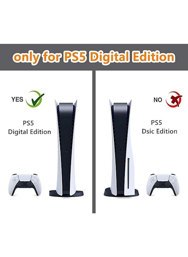 مجموعة جلود وحدة التحكم الرفيعة لجهاز PS5 من سوني، ملصق لاصق لاصق لوحدة التحكم PS5 Slim Digital Edition، ملصق فيلم واقي للديناصور الكرتوني النحيف PS5، ملصق وحدة التحكم ذات الإصدار الرقمي النحيف PS5 - Image 4