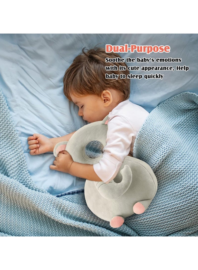 Taizz Ventures Baby Walker Head Protector - Adjustable Baby Head & Back Safety Cushion Backpack for Toddlers - Suitable for Ages 6 to 24 Months - Elephant Grey  - Image 4