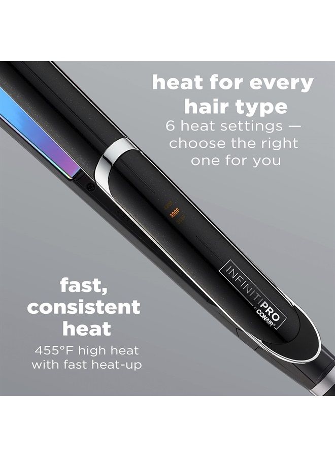 CONAIR INFINITIPRO من CONAIR مكواة مسطحة تيتانيوم قوس قزح، 1 بوصة - Image 3