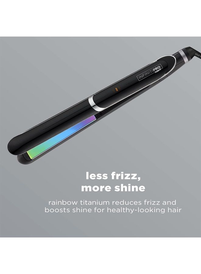 CONAIR INFINITIPRO من CONAIR مكواة مسطحة تيتانيوم قوس قزح، 1 بوصة - Image 2