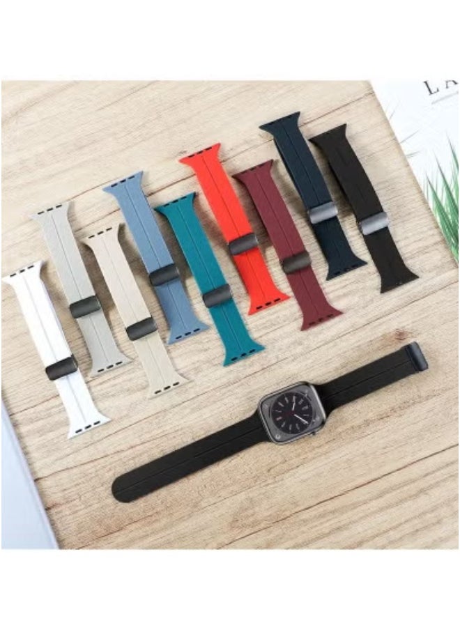 JAJEEK - Apple Watch Band 38mm 40mm 41mm – Quick Release Silicone Sport Strap for Men & Women – Lightweight, Breathable, Sweat-Resistant Replacement Wristband – Compatible with Apple Watch Series 6 7 8 9 SE – Comfortable, Skin-Friendly, Easy to Install - Image 1