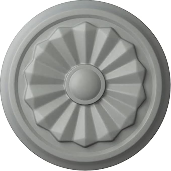CM07OL OLIVIA CEILING MEDALLION, 7 7/8"OD X 1 1/8"P (FITS CANOPIES UP TO 2 1/8"), FACTORY PRIMED - Image 2