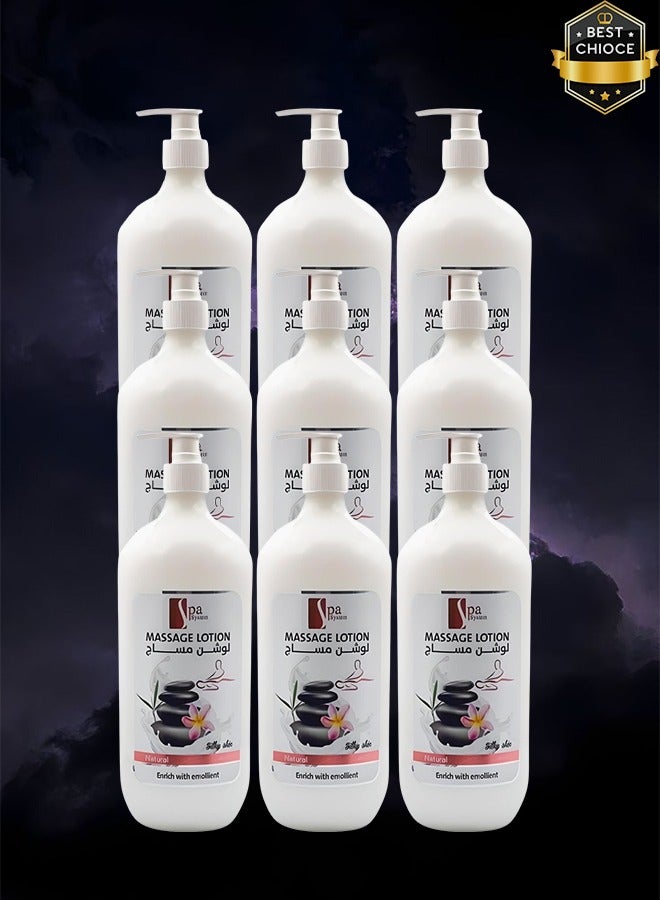 Spa System 9 Pieces Massage Lotion Natural Enrich With Emolient - Image 1