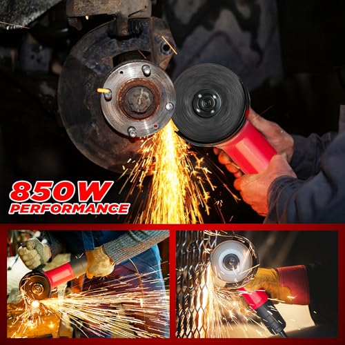 iBELL مطحنة زاوية IBELL AG10-70، 850 واط، قلب نحاسي، قطر القرص 100 مم، 11000 دورة في الدقيقة مع 1 قرص طحن ودرع - Image 2