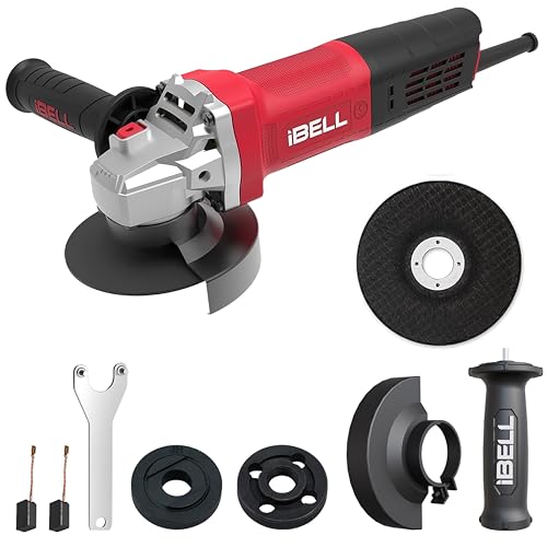 iBELL مطحنة زاوية IBELL AG10-70، 850 واط، قلب نحاسي، قطر القرص 100 مم، 11000 دورة في الدقيقة مع 1 قرص طحن ودرع - Image 1