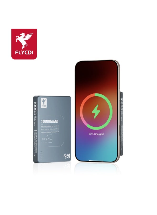 FLYCDI 10000mAh MagSafe Powerbank – Ultra-Slim, Strong Magnetic Wireless & Wired Charging, Smart Wake-Up Tech - Image 5